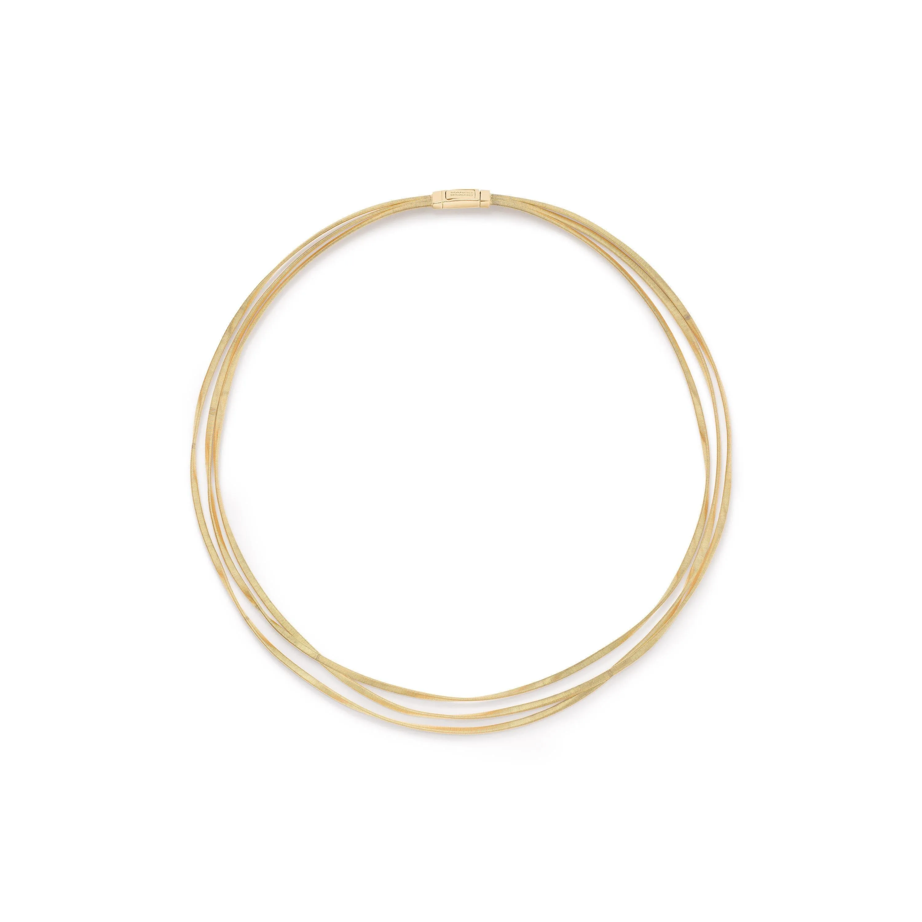 Marco Bicego Marrakech 18ct Yellow Gold Three Strand Coil Necklace
