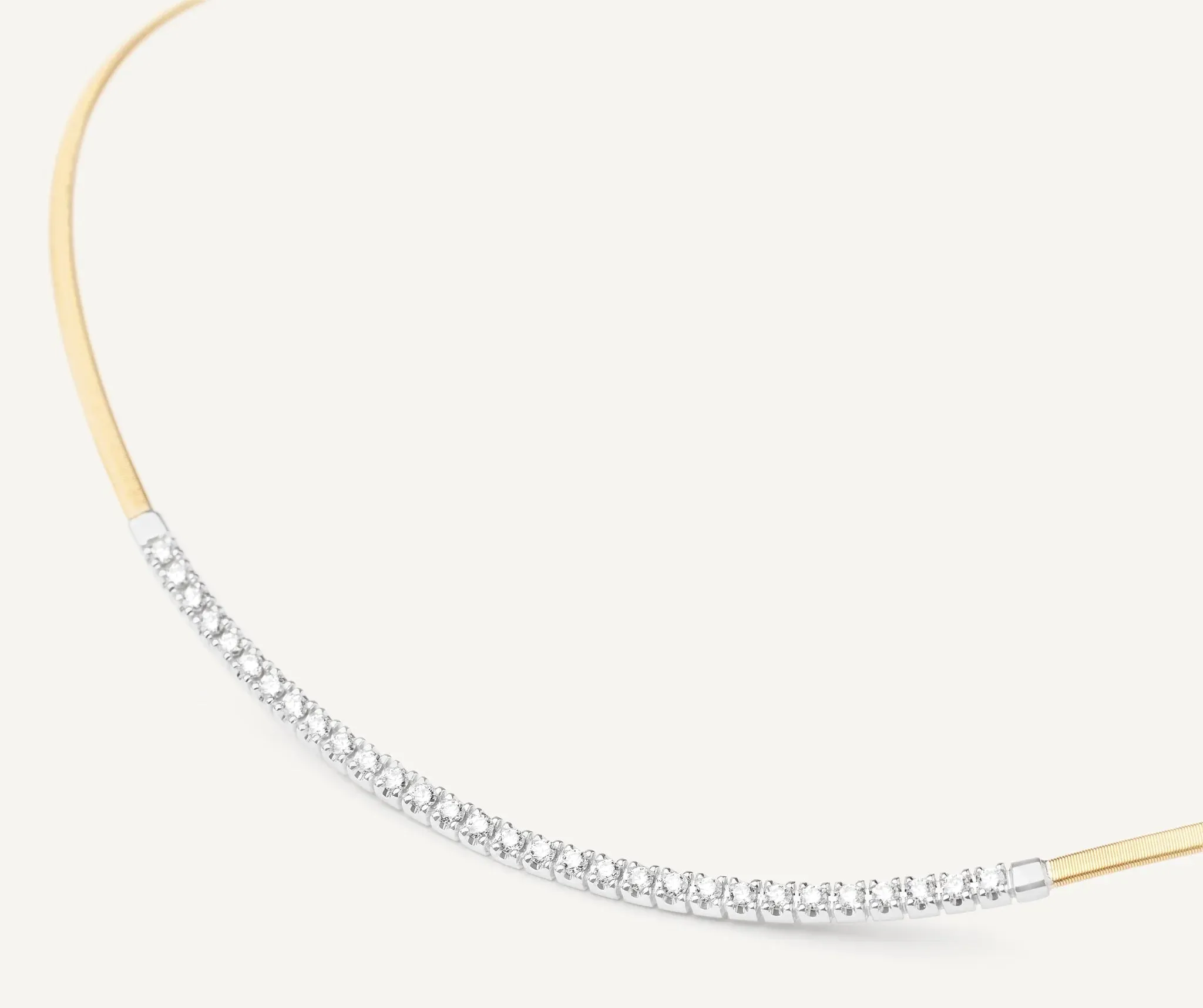 Marco Bicego Masai 18ct Yellow Gold Coil 0.75ct Diamond Necklace