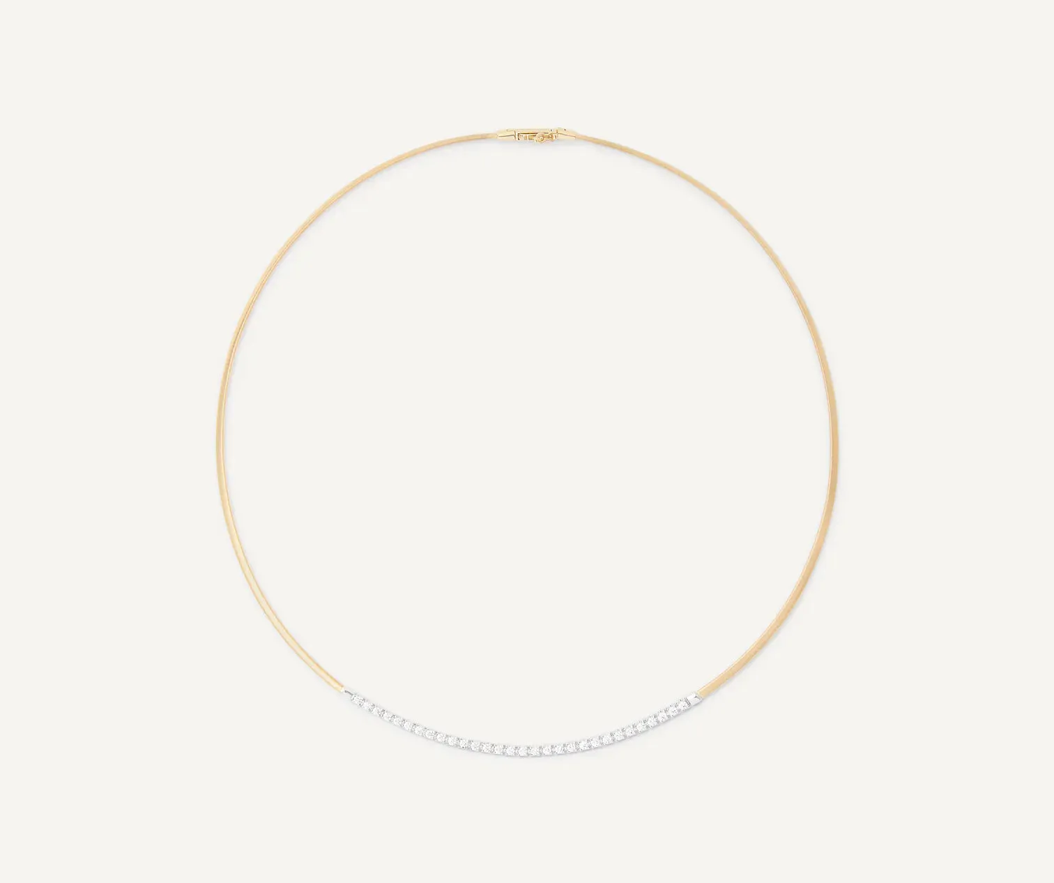 Marco Bicego Masai 18ct Yellow Gold Coil 0.75ct Diamond Necklace