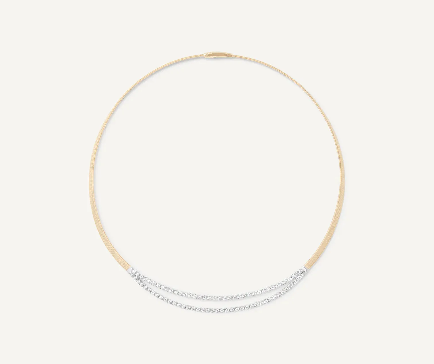 Marco Bicego Masai 18ct Yellow Gold Coil 1.95ct Diamond Necklace