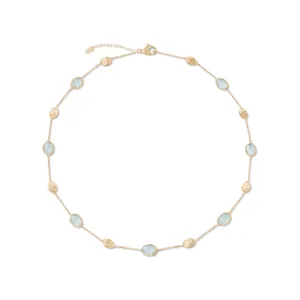 Marco Bicego Siviglia 18ct Yellow Gold Aquamarine Necklace