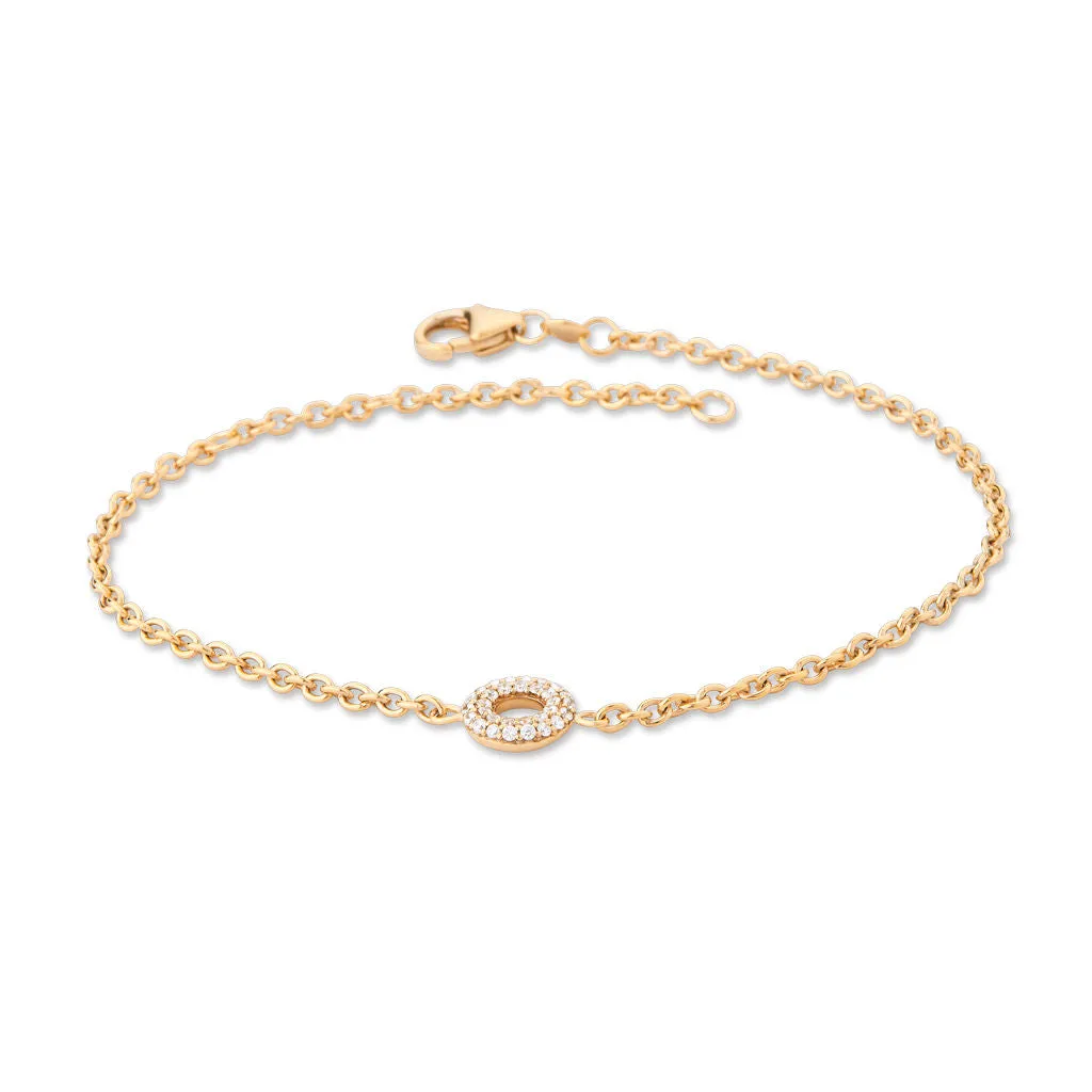 Matiné 18K Gold Bracelet w. 31 Diamonds