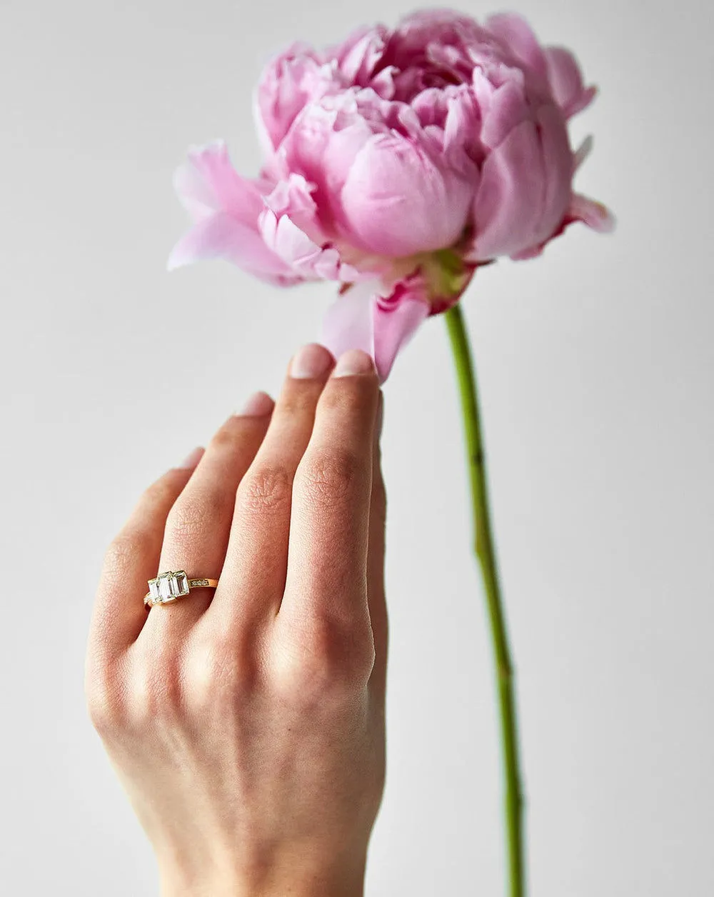 Meant to Be Her 18K Gold Ring w. Diamonds & Topaz