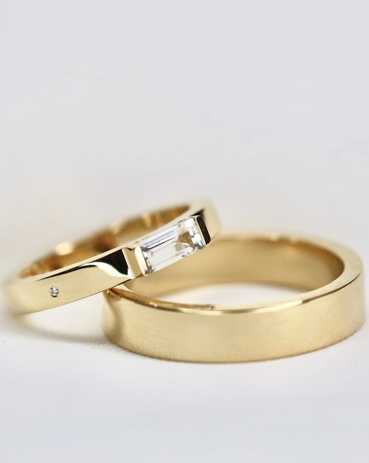 Meant to Be His True Love Band 18K Whitegold Ring