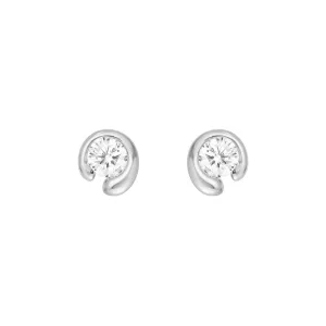 Mercy 18K White Gold Studs w. 0.10 ct Diamonds