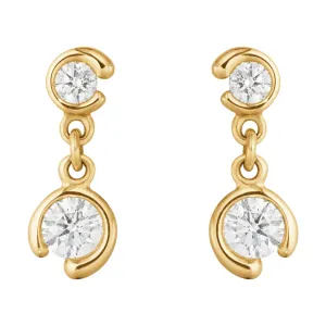 Mercy Dobble solitaire 18K Gold Earrings w. Diamond
