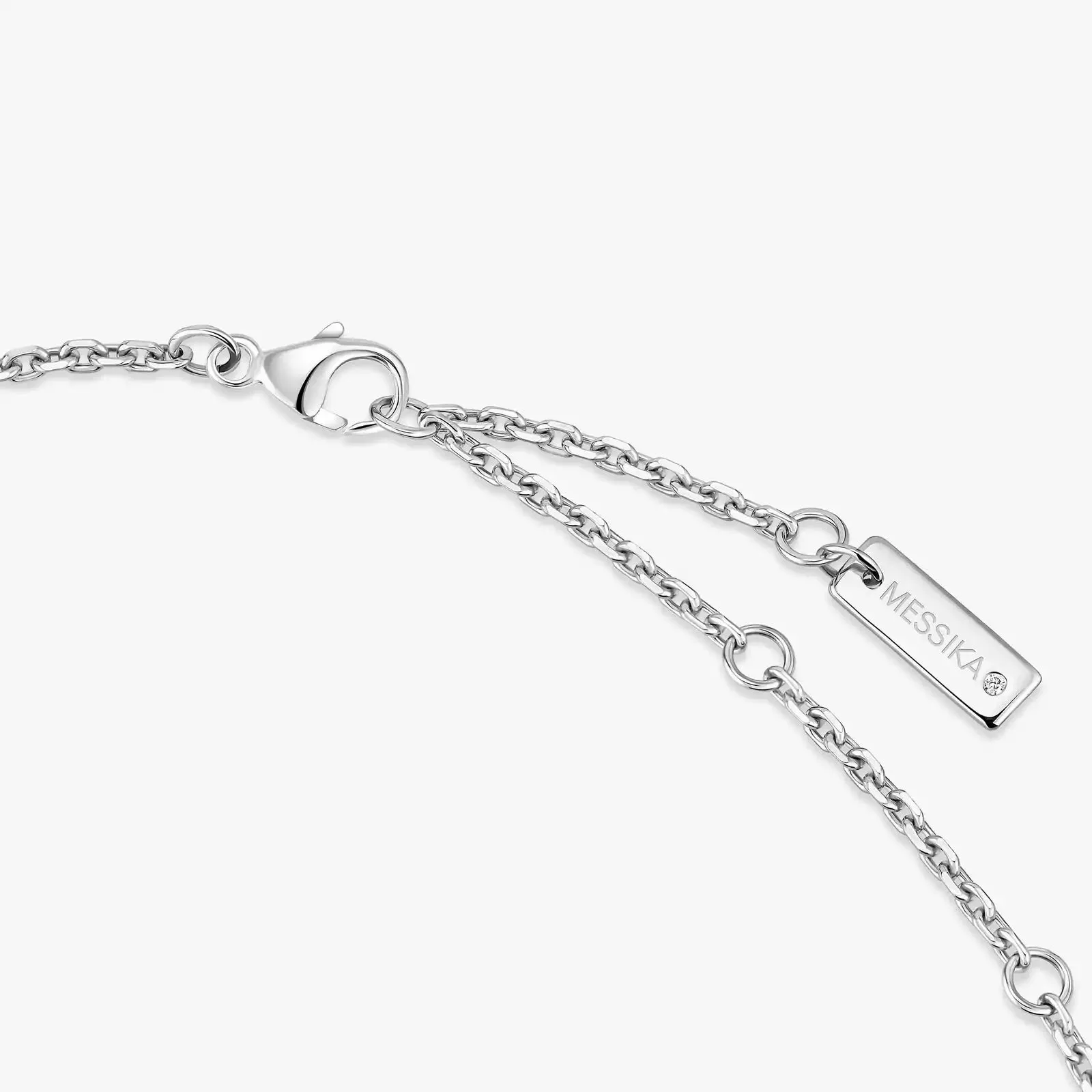 Messika Move Classique Ciselé 18ct White Gold 0.20ct Diamond Necklace