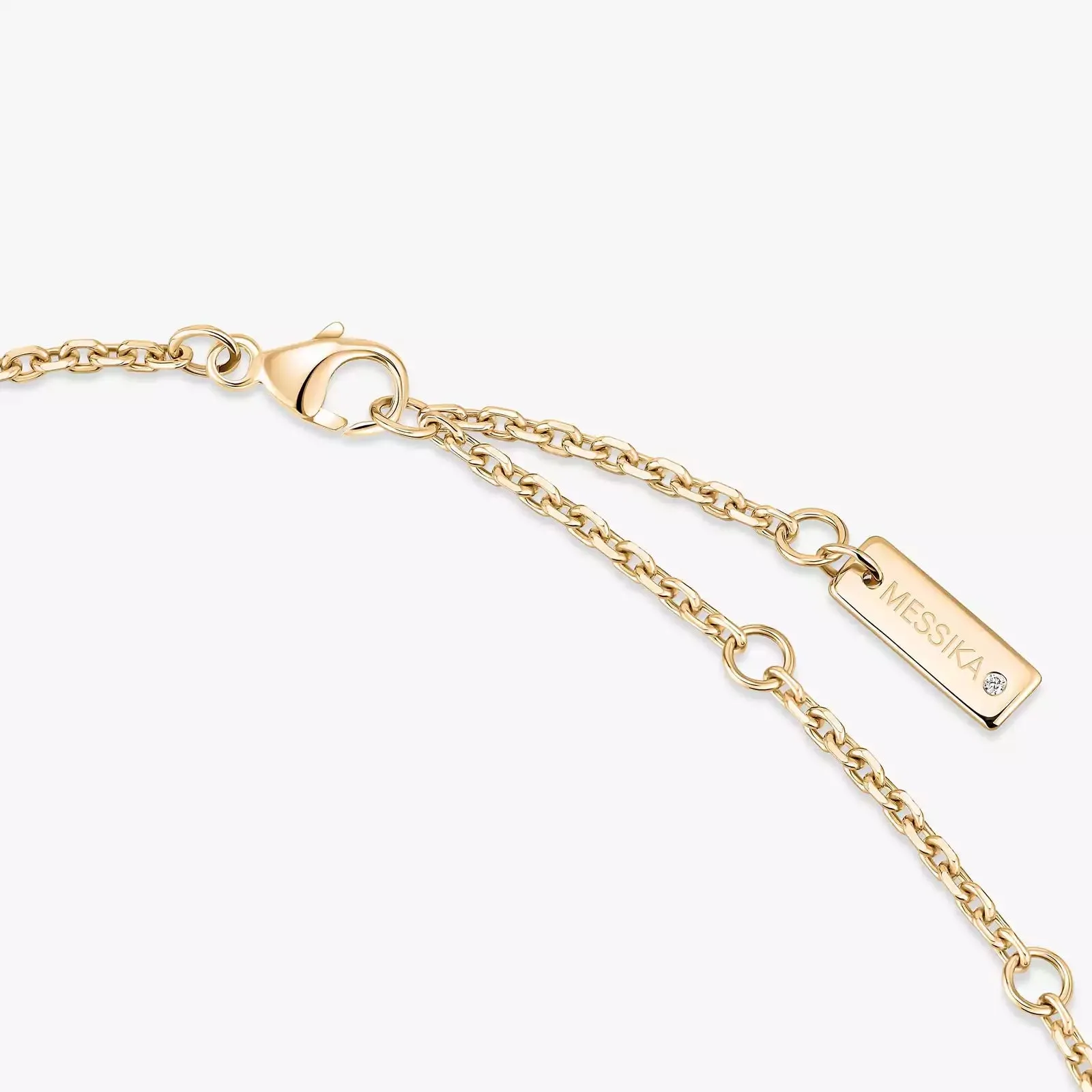 Messika Move Classique Ciselé 18ct Yellow Gold 0.20ct Diamond Necklace