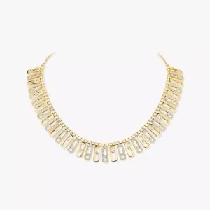 Messika  Move Iconica 18ct Yellow Gold 8ct Diamond Necklace