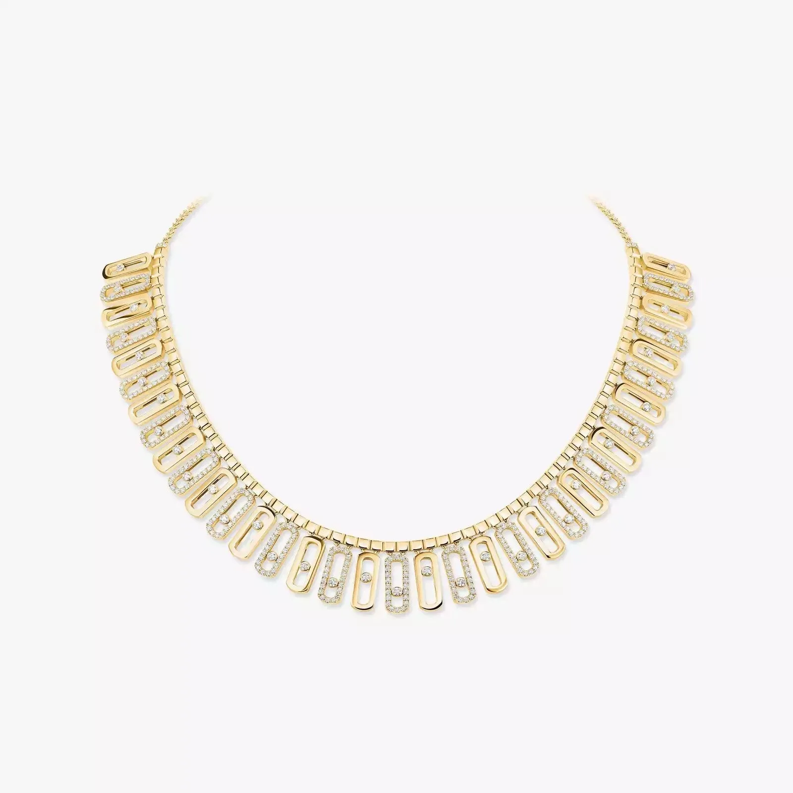 Messika  Move Iconica 18ct Yellow Gold 8ct Diamond Necklace