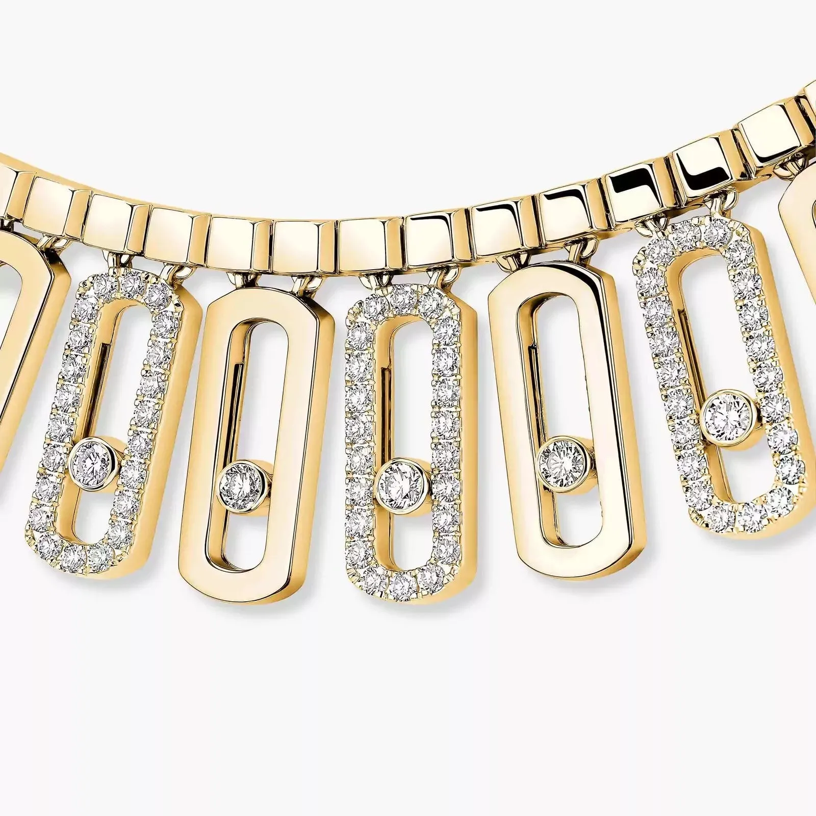 Messika  Move Iconica 18ct Yellow Gold 8ct Diamond Necklace