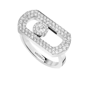 Messika So Move 18ct White Gold Diamond Pave Ring