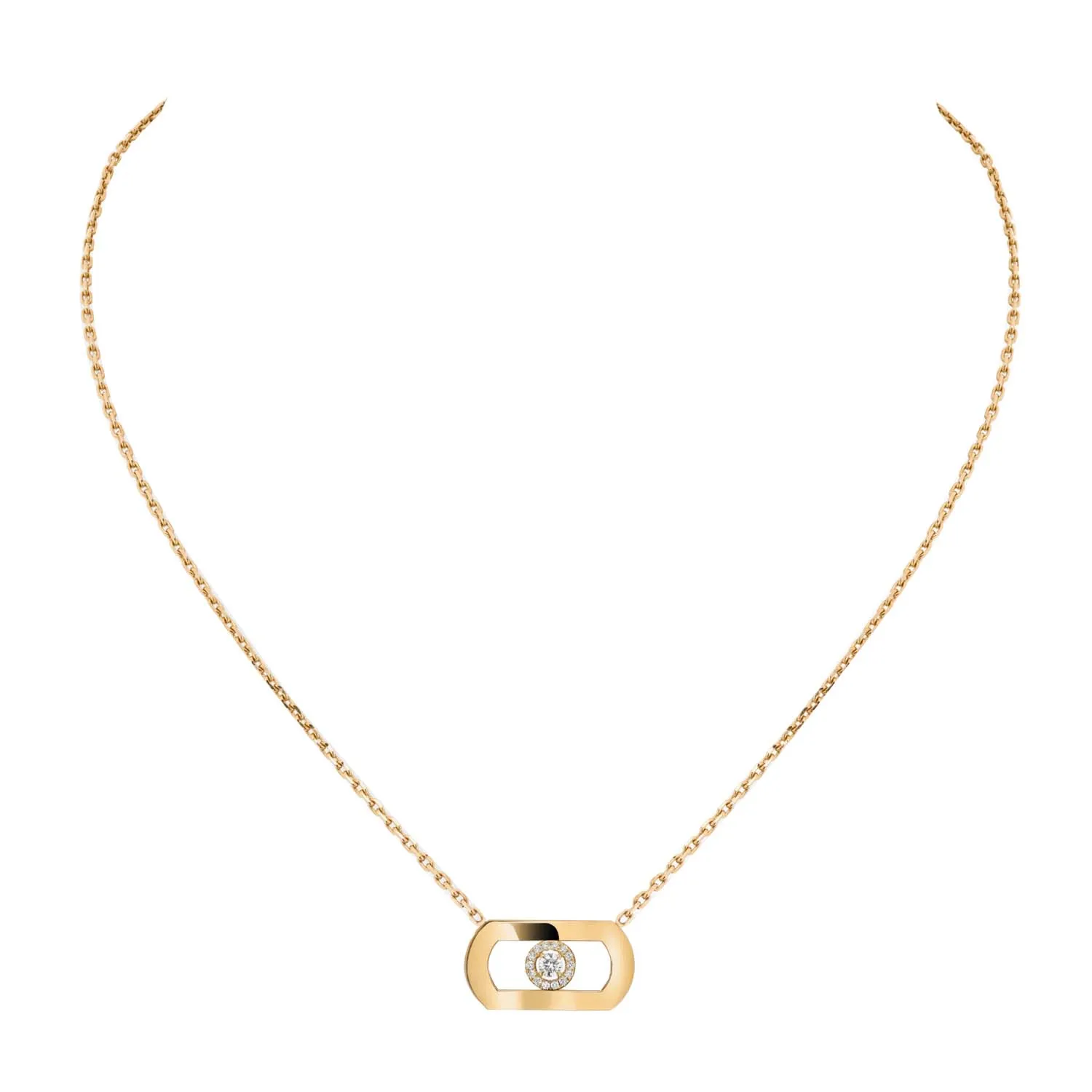 Messika So Move 18ct Yellow Gold 0.12ct Diamond Necklace
