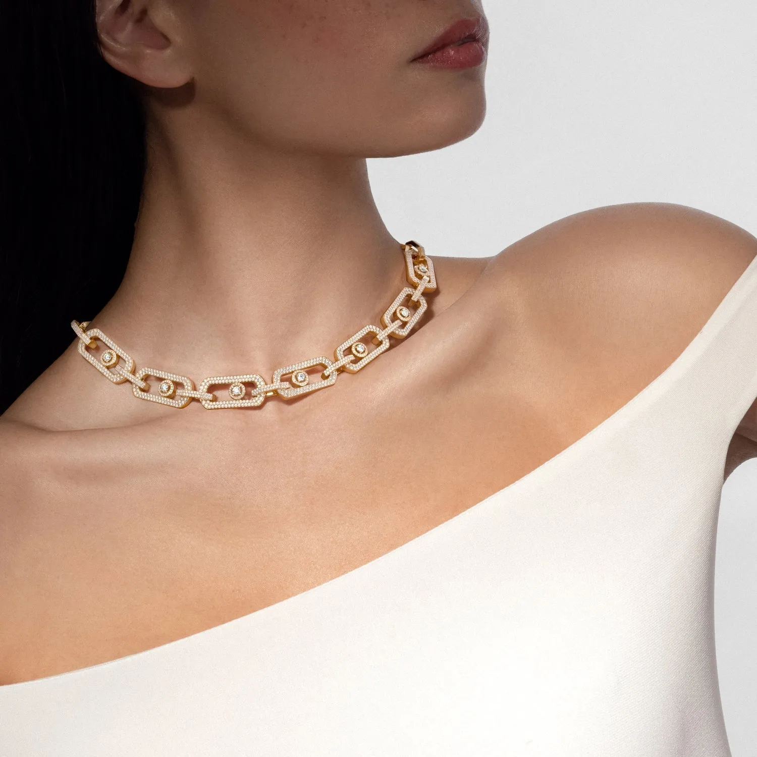 Messika So Move 18ct Yellow Gold 8.22ct Diamond Necklace