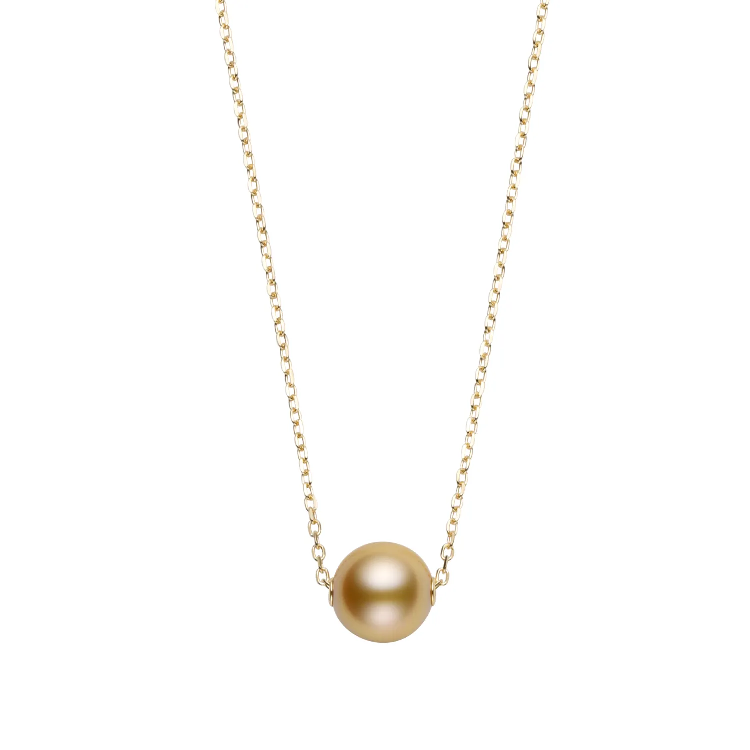 Mikimoto 18ct White Gold 10-11mm Gold South Sea Pearl Necklace