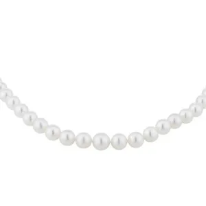 Mikimoto 18ct White Gold A1 9.0x7.0mm Pearl Graduated Necklace