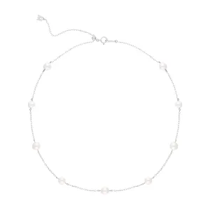 Mikimoto 18ct White Gold White Akoya Pearl Necklace