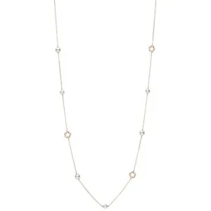 Mikimoto Cherry Blossom 18ct Rose Gold Pearl Diamond Sautoir Necklace