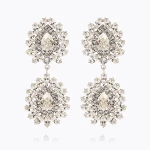 Milano Earrings / Crystal / Silvershade Caroline Svedbom