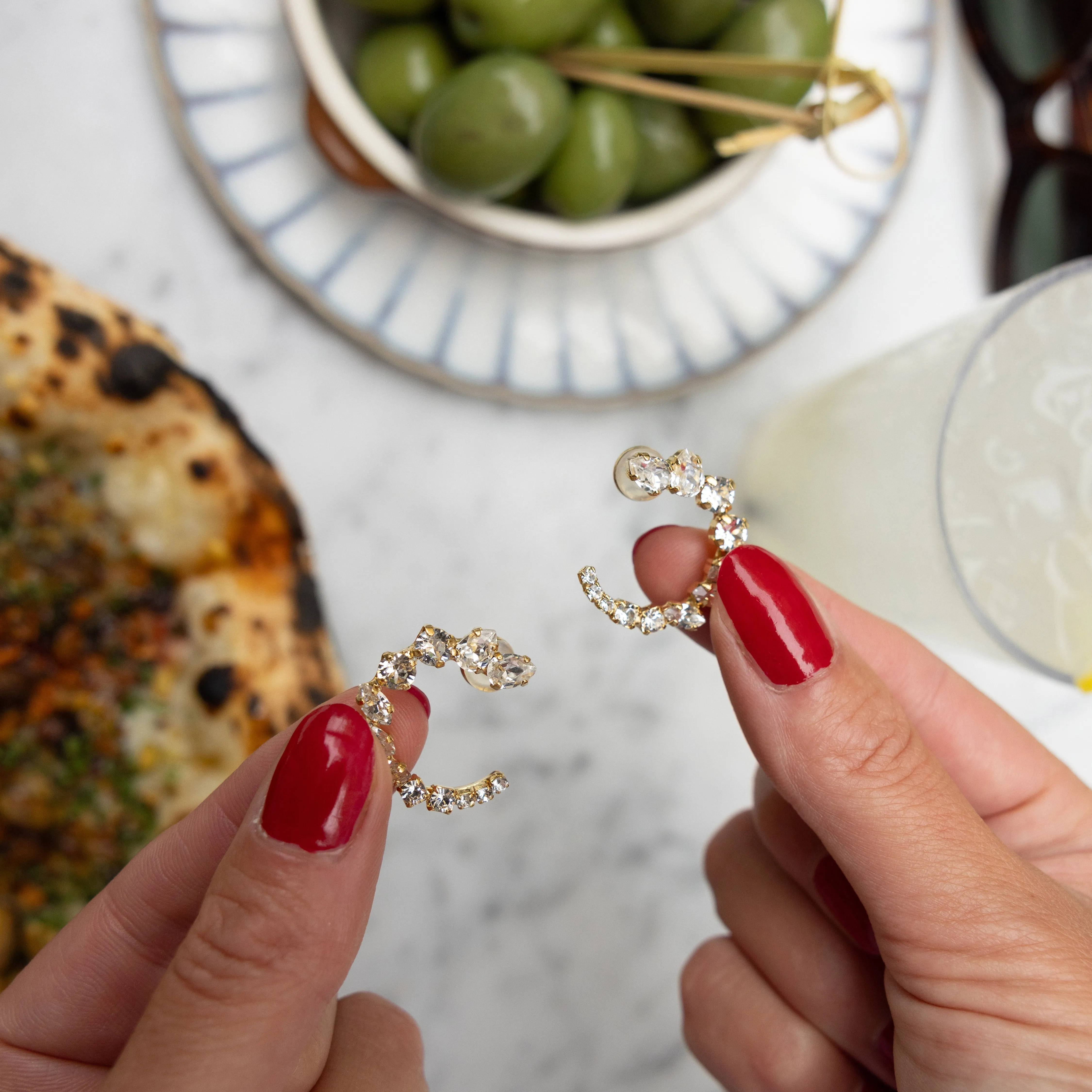 Mini Angie Earrings / Crystal Caroline Svedbom