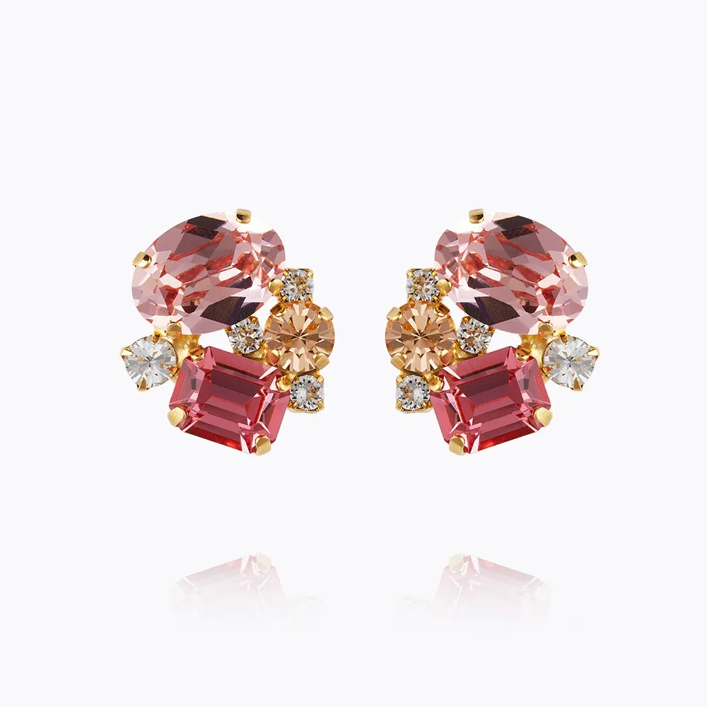 Mini Carolina Earrings / Pink Combo Caroline Svedbom