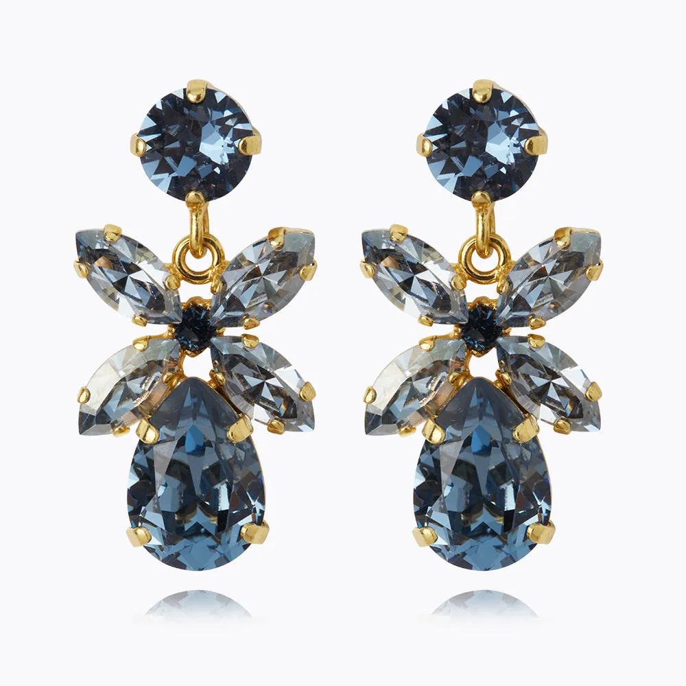 Mini Dione Earrings / Denim Blue   Blue Shade Caroline Svedbom