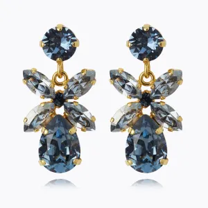 Mini Dione Earrings / Denim Blue   Blue Shade Caroline Svedbom