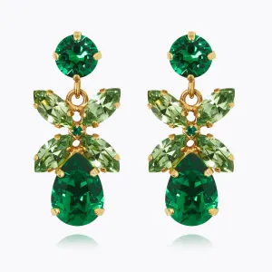 Mini Dione Earrings / Majestic Green Combo Caroline Svedbom