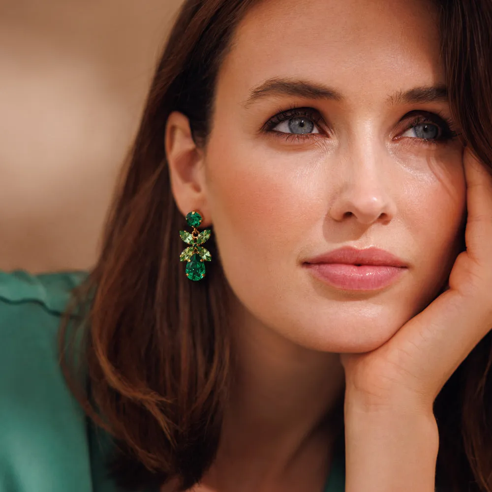 Mini Dione Earrings / Majestic Green Combo Caroline Svedbom
