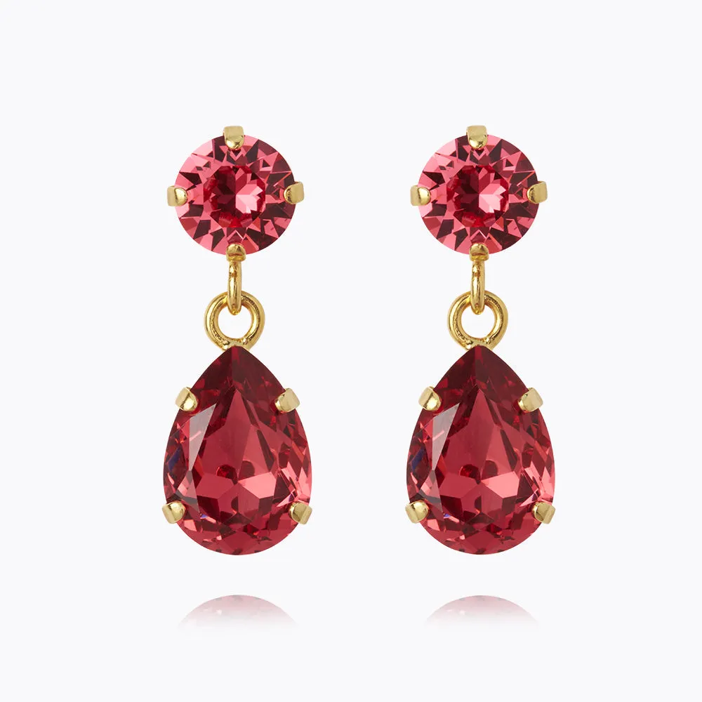 Mini Drop Earrings / Mulberry Red Caroline Svedbom