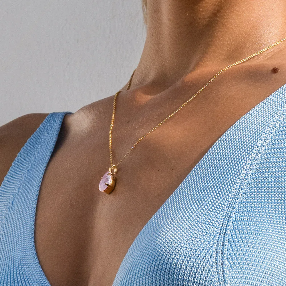 Mini Drop Necklace / Soft Pink Caroline Svedbom