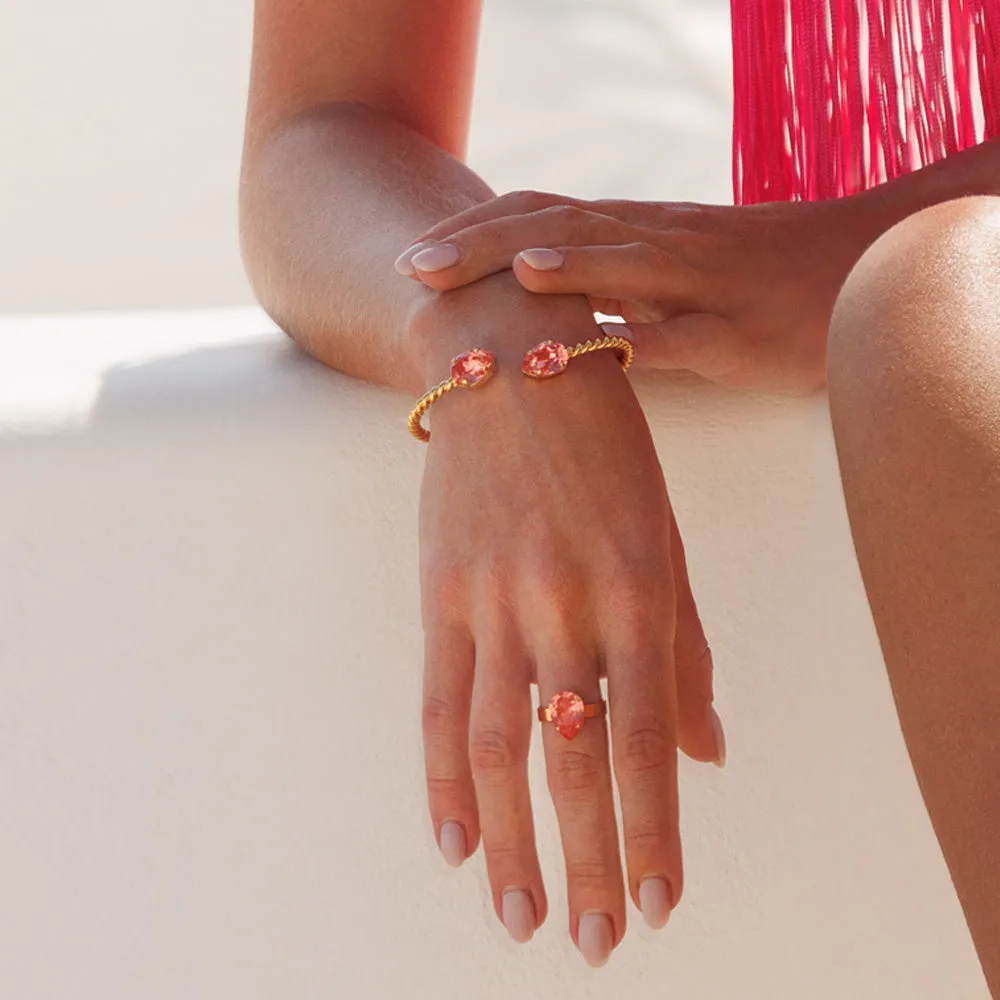 Mini Drop Ring / Rose Peach Caroline Svedbom