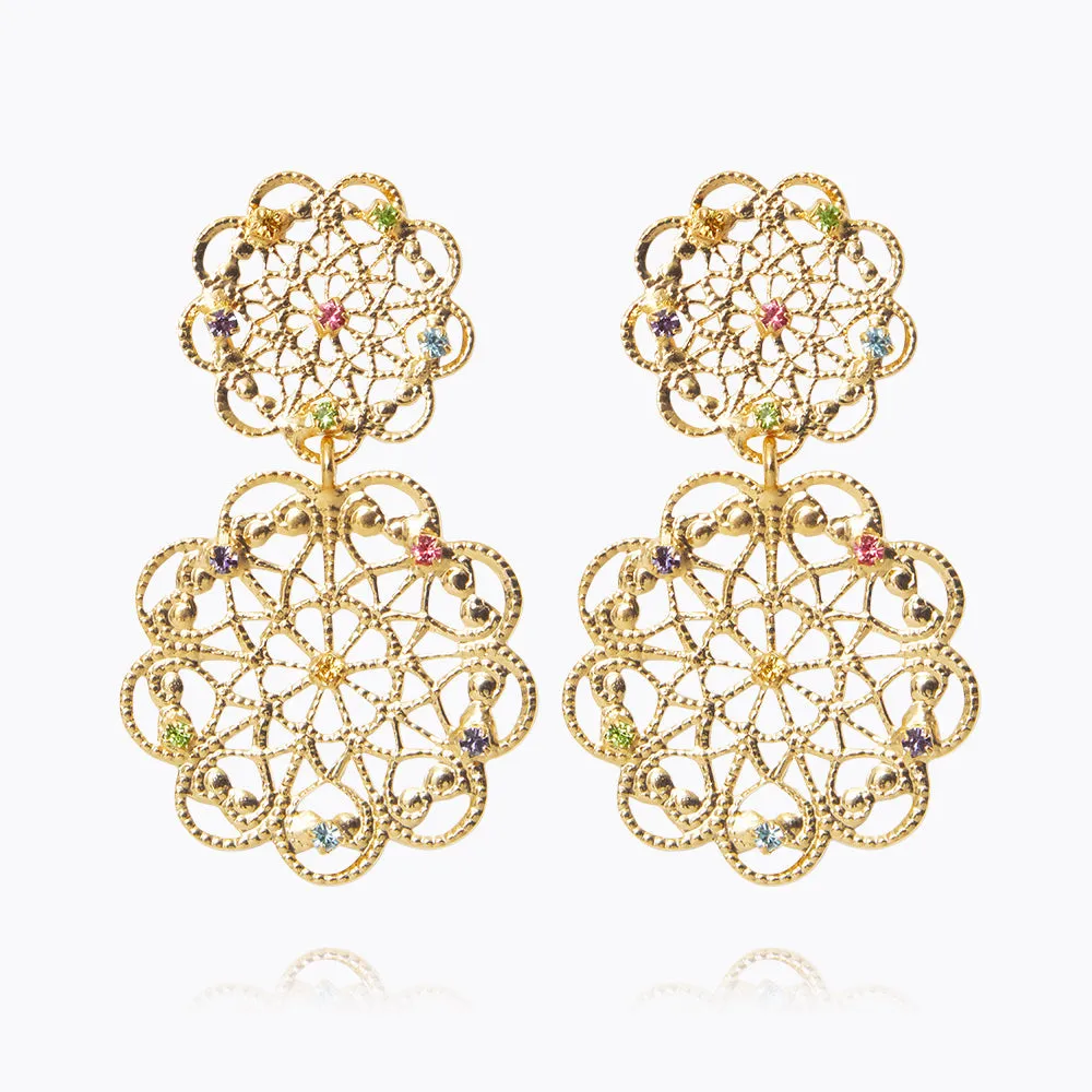 Mini Gardenia Earrings / Rainbow Combo Caroline Svedbom