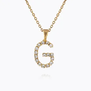 Mini Letter Necklace G / Crystal Caroline Svedbom