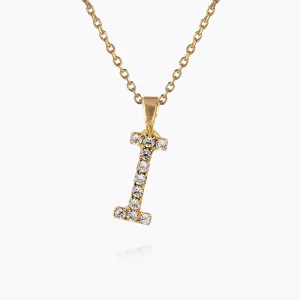Mini Letter Necklace I / Crystal Caroline Svedbom