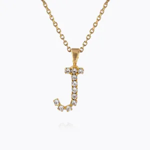 Mini Letter Necklace J / Crystal Caroline Svedbom