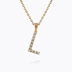 Mini Letter Necklace L / Crystal Caroline Svedbom