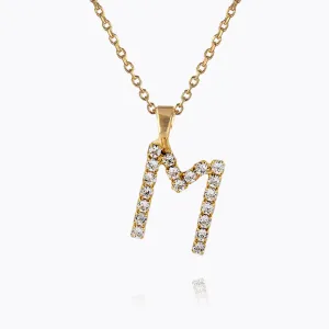 Mini Letter Necklace M / Crystal Caroline Svedbom