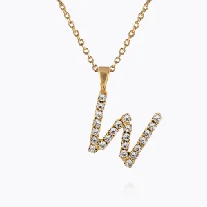 Mini Letter Necklace W / Crystal Caroline Svedbom