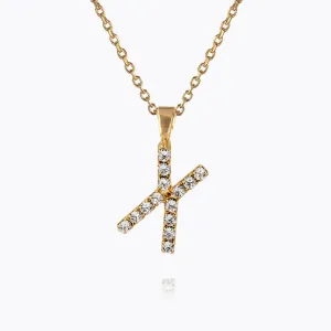 Mini Letter Necklace X / Crystal Caroline Svedbom