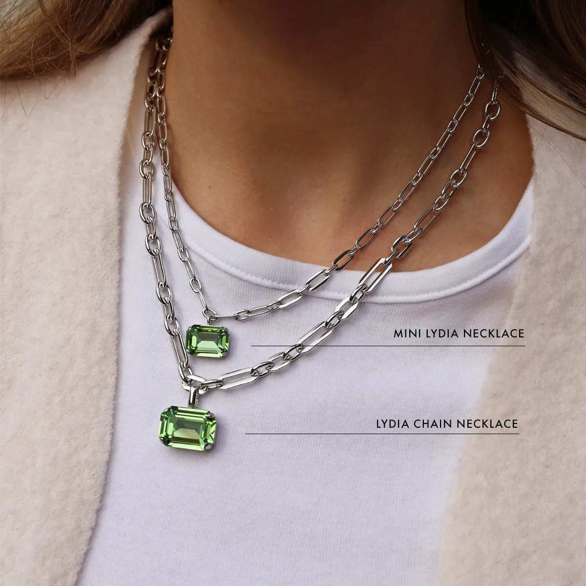 Mini Lydia Necklace / Peridot Caroline Svedbom