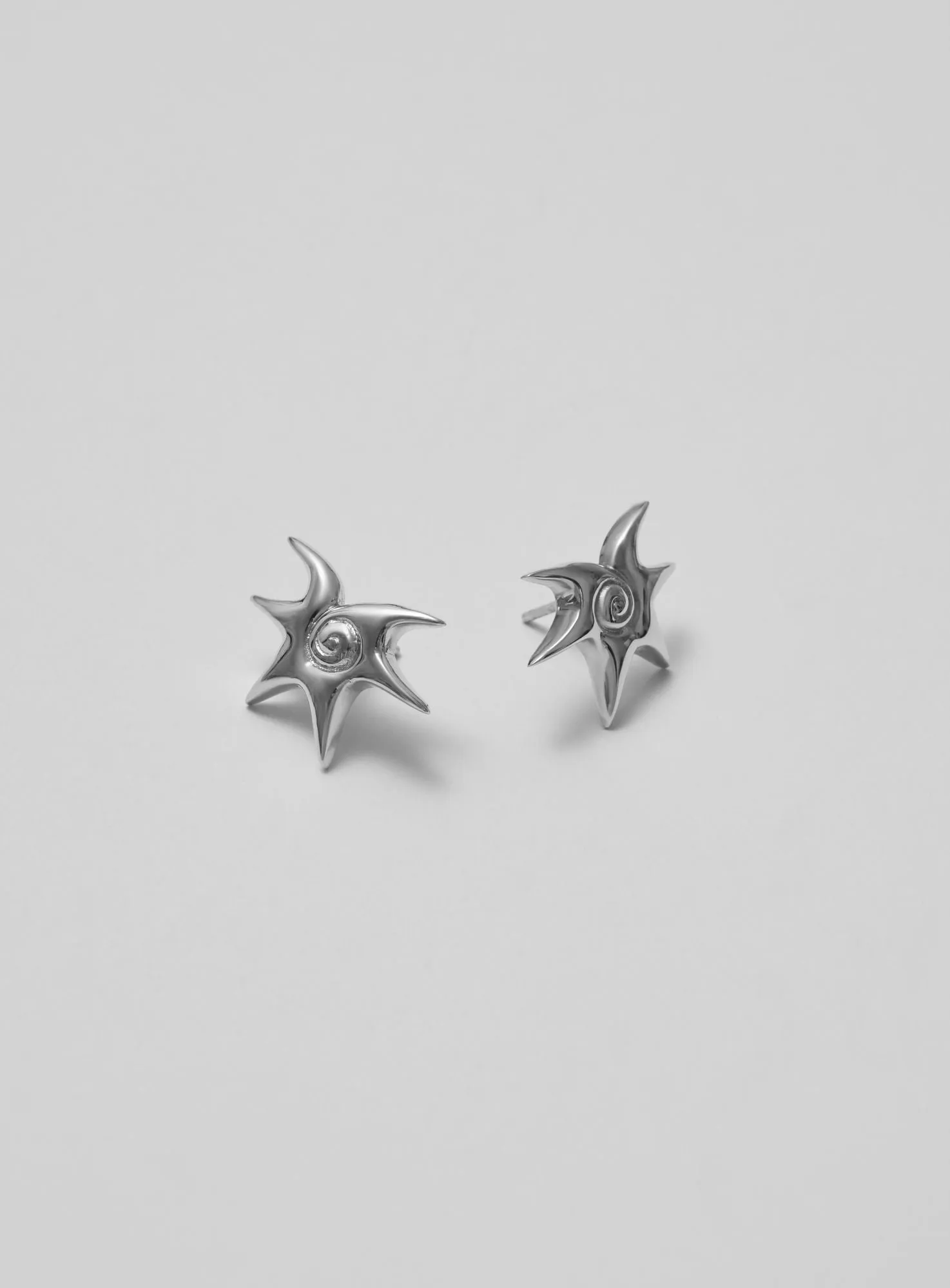 Mini Solar Silver Earrings