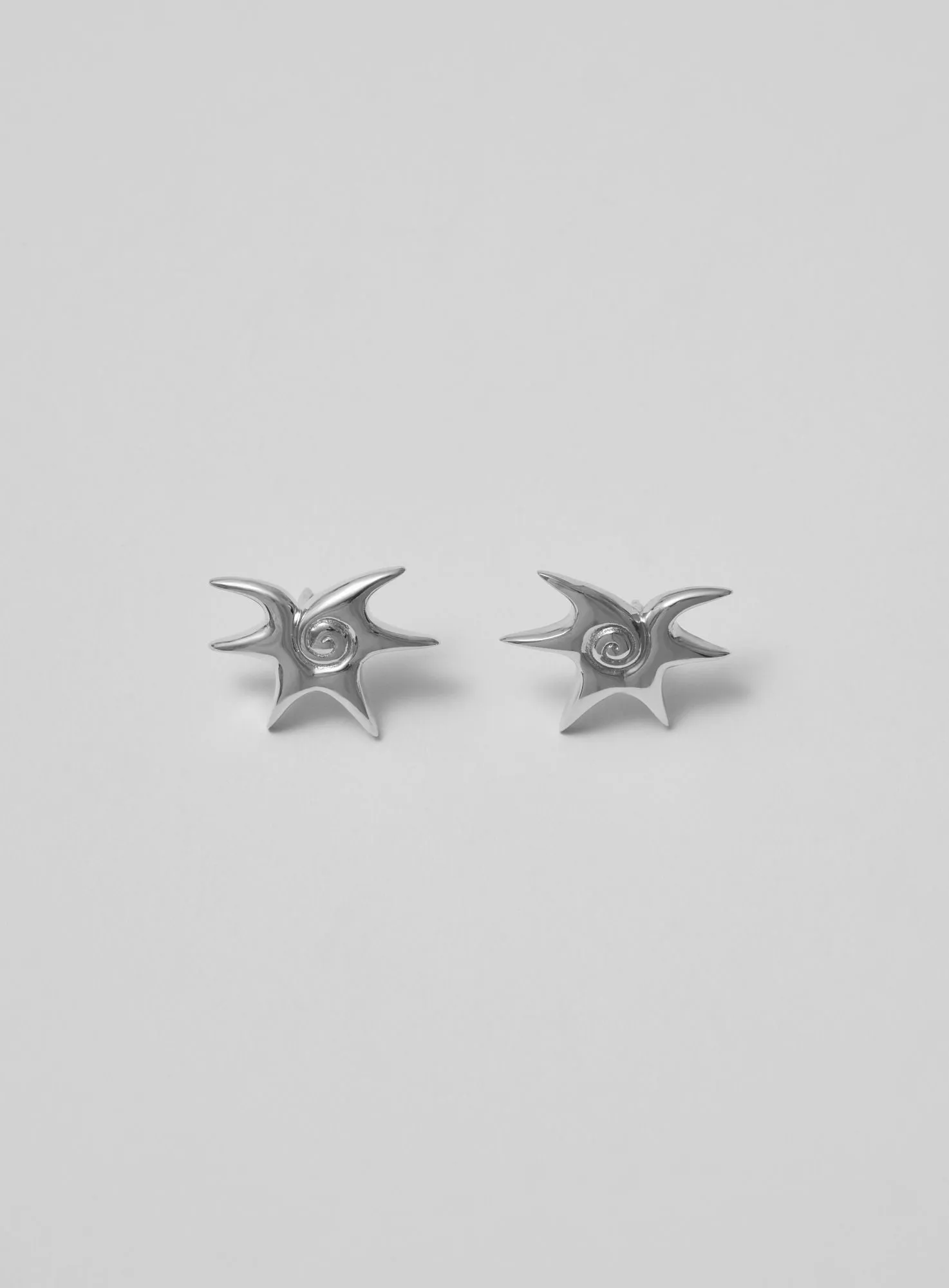 Mini Solar Silver Earrings