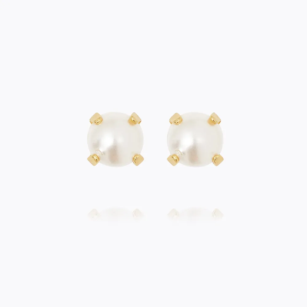 Mini Stud Earrings / Pearl Caroline Svedbom