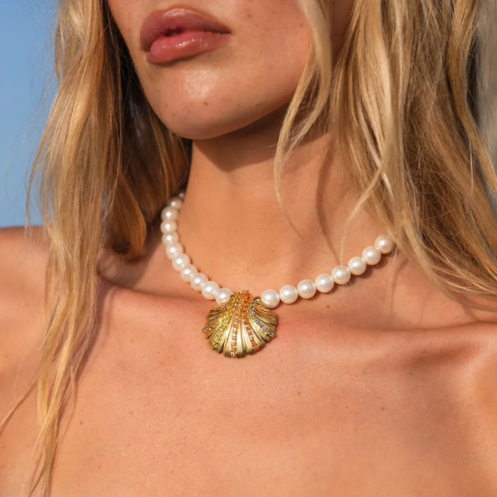 Mirella Pearl Choker / Rainbow Combo Caroline Svedbom