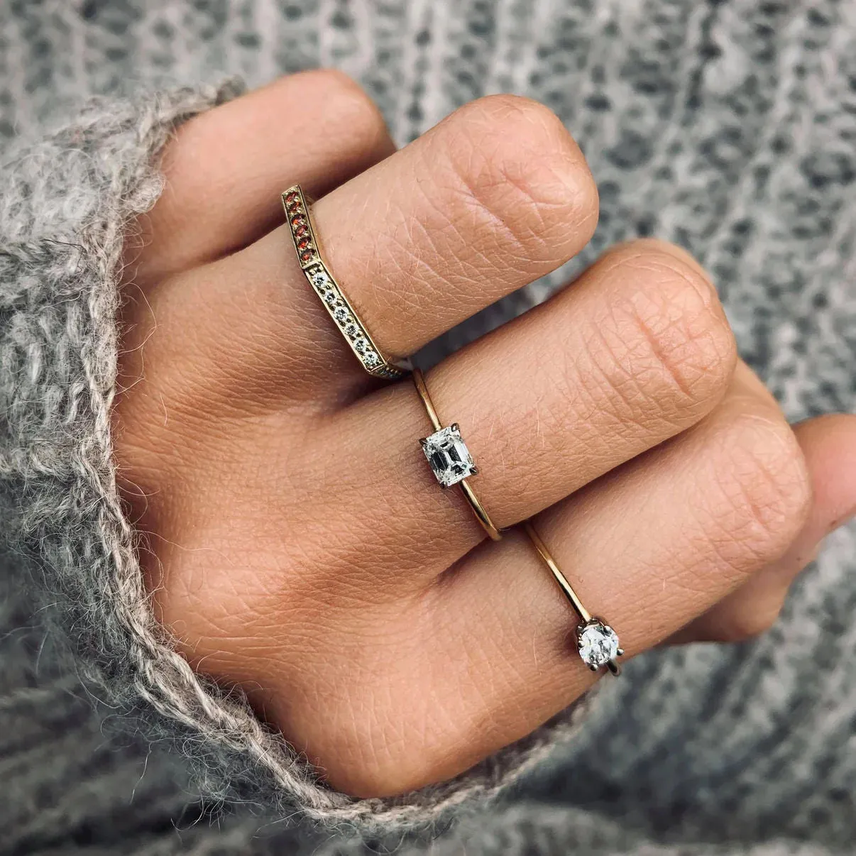 Miss Audery 14K & 18K Gold Ring w. Diamond