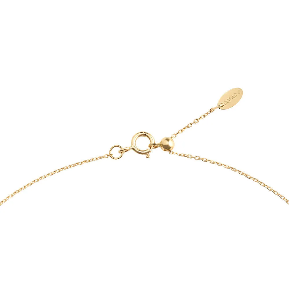 Modern Words Fine Star 18K Gold Bracelet w. Diamond