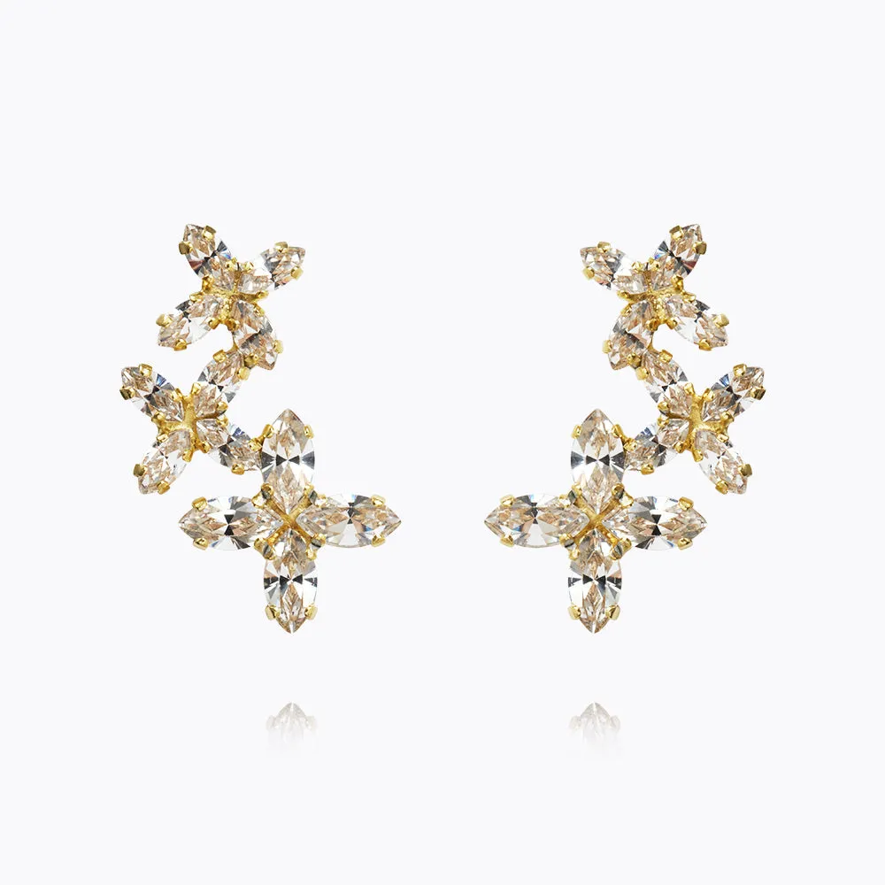 Multi Star Cuff Earrings / Crystal Caroline Svedbom