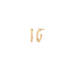 Nature 18K Gold Hoops