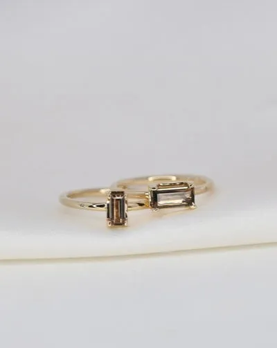 Nord Purity 18K Gold Ring w. Quartz & Diamond